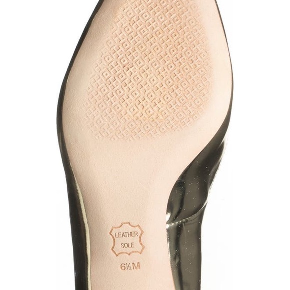 NIB/NWT Tory Burch Mirror Metallic Elizabeth 40mm Kitten Heel Pump size 5 - Picture 4 of 7
